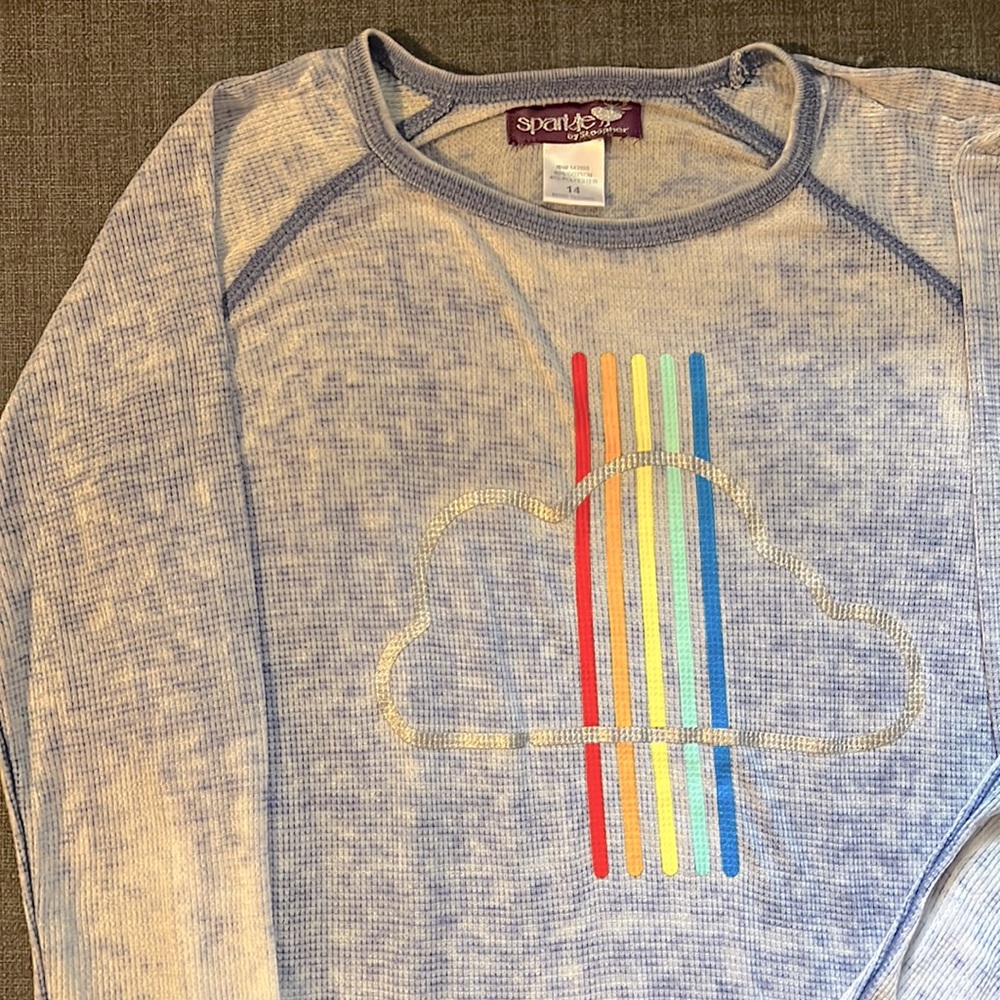 Blue Rainbow Top - Picture 2 of 7